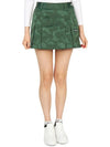 Golf Gauge Jacquard MLW 3A AE01 GREEN Women s Mini Pleated Skirt - MARK & LONA - BALAAN 1