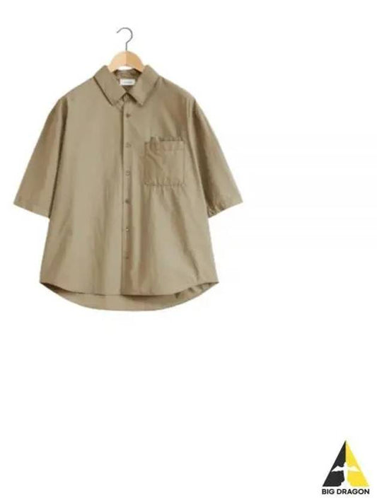 Double Pocket Short Sleeve Khaki - LEMAIRE - BALAAN 2