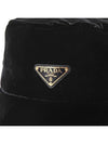 Velvet Bucket Hat Black - PRADA - BALAAN 6