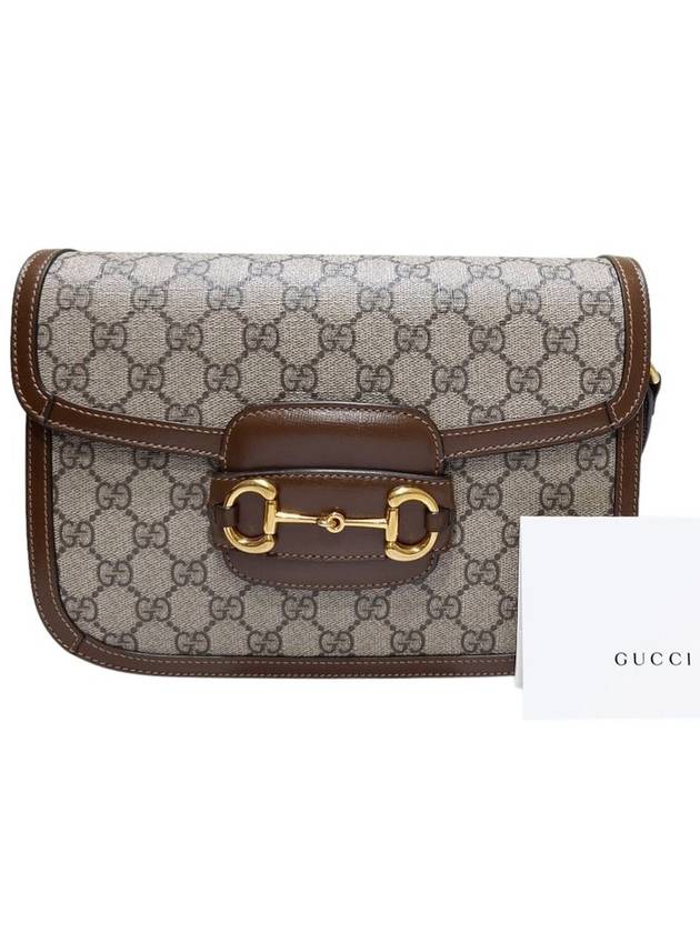 Women s 602204 GG Supreme Canvas 1955 Horsebit Shoulder Bag - GUCCI - BALAAN 12