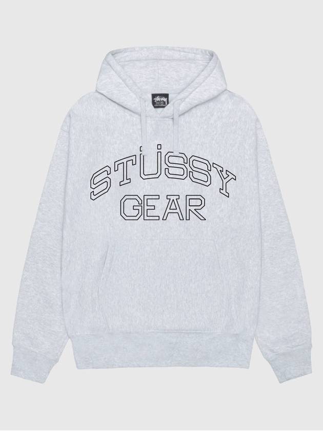 Gear Logo Hoodie Ash Heather - STUSSY - BALAAN 2