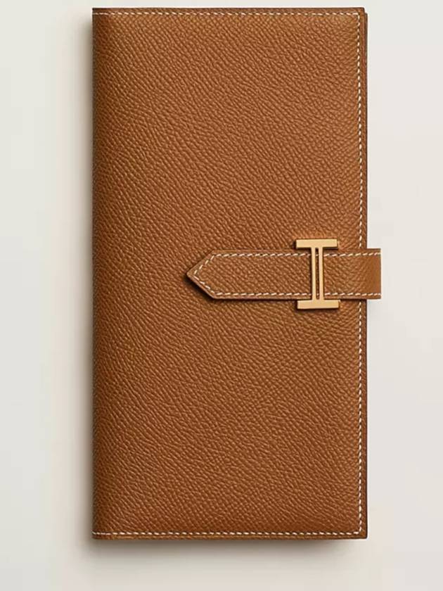 Bearn Leather Long Wallet Brown - HERMES - BALAAN 2