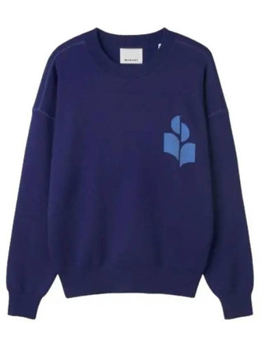 Atlee logo sweatshirt purple t shirt - ISABEL MARANT - BALAAN 1