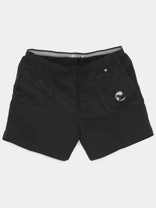 Lens Detail Swim Shorts Black - CP COMPANY - BALAAN 4