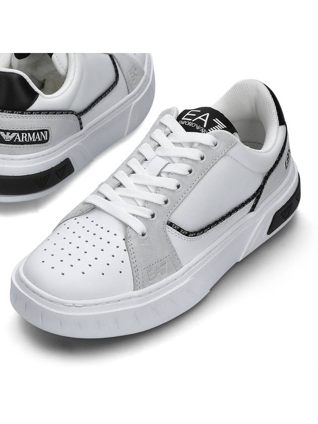 Court EA7 Signature Low Top Sneakers White - EMPORIO ARMANI - BALAAN 2