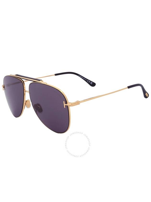 Eyewear Polished Pilot Frame Sunglasses FT1018 - TOM FORD - BALAAN 4