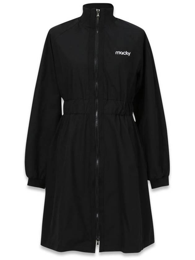 Front Zip-up One-Piece Black MCFW23OPS 1BK - MACKY - BALAAN 2