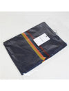 Striped Fringe Wool Silk Muffler Navy - PAUL SMITH - BALAAN 8