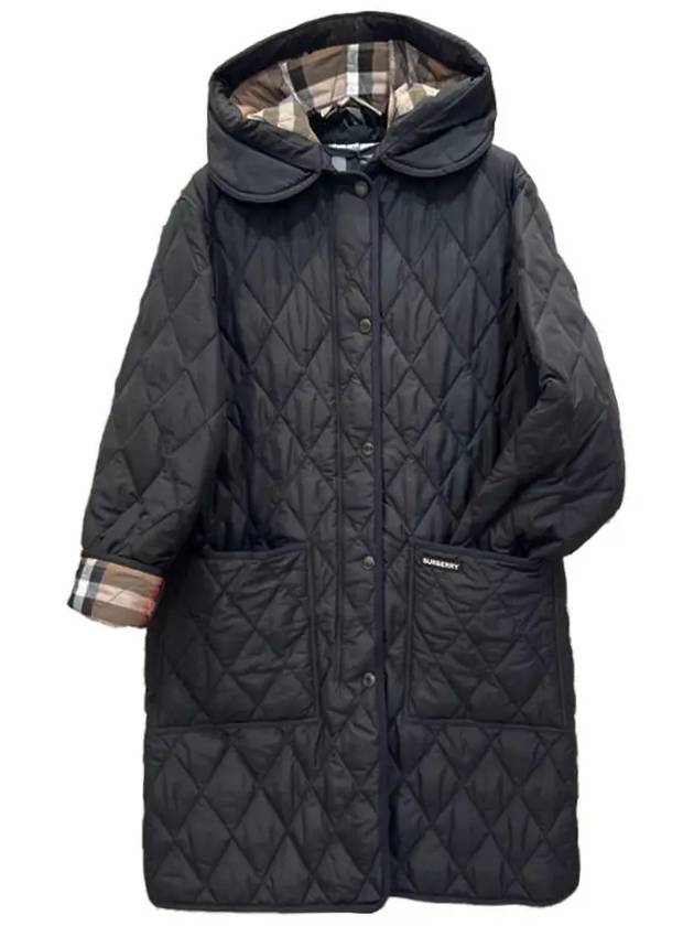 Parkgate quilted hooded long jacket 80945811 - BURBERRY - BALAAN 1