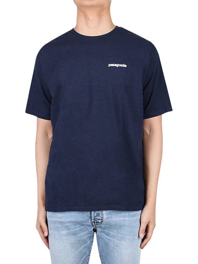 P 6 Logo Respancer Billy Short Sleeve T-Shirt Navy - PATAGONIA - BALAAN 2