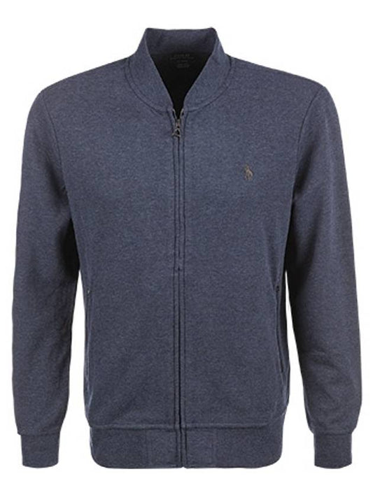 Men's Embroidered Pony Logo Zip-up Jacket Blue - POLO RALPH LAUREN - BALAAN 2