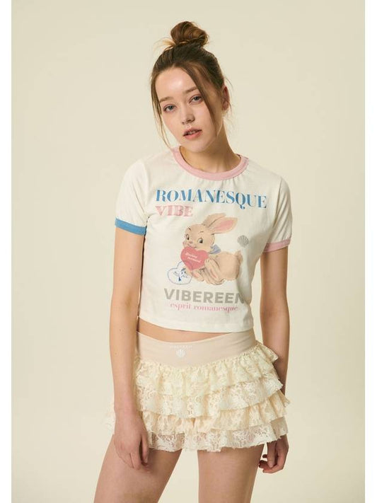 24 Romi Rabbit Ringer TShirt Ivory - VIBEREEN - BALAAN 2