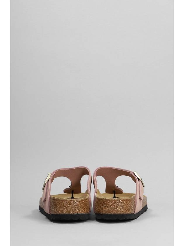 Gizeh Nubuk Leather Flip Flop Pink - BIRKENSTOCK - BALAAN 5