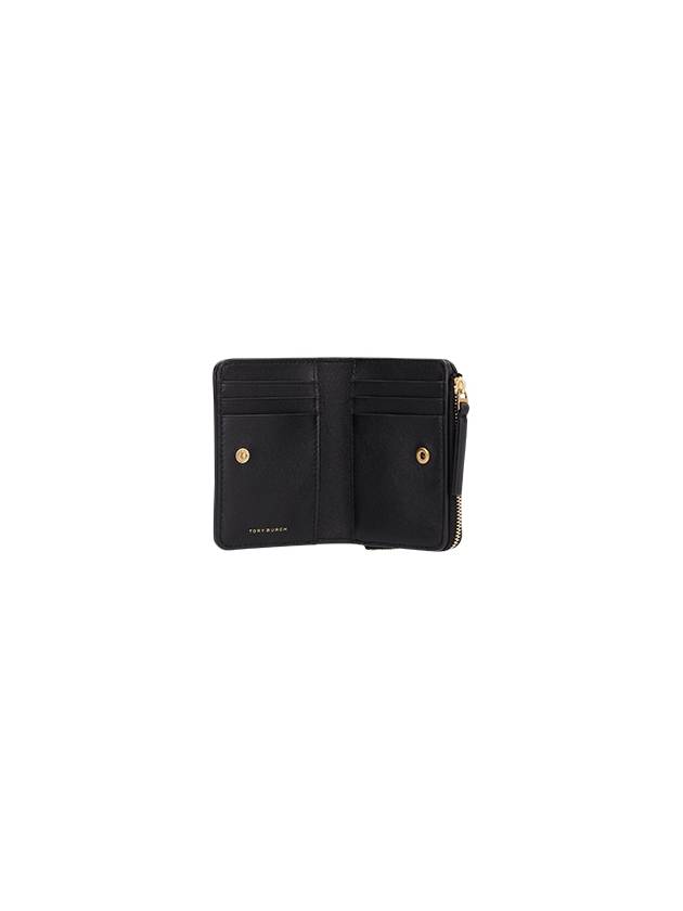 Chevron Half Wallet Black - TORY BURCH - BALAAN 4