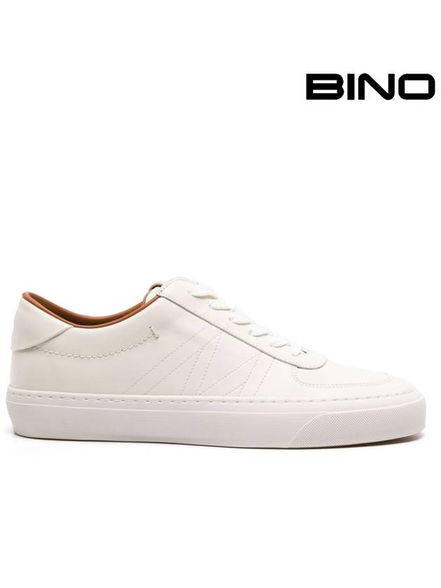 Leather Low Top Sneakers White - MONCLER - BALAAN 2