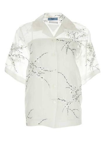 Shirt P433BRS18214KF F0009 White - PRADA - BALAAN 1