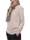 Check Cashmere Scarf Beige - BURBERRY - BALAAN 5