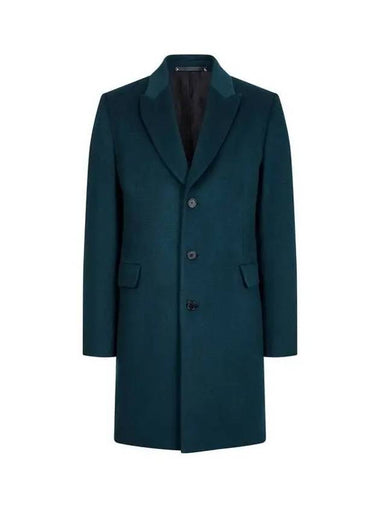 Peak Lapel Cashmere Single Coat Dark Green 270400 - PAUL SMITH - BALAAN 1