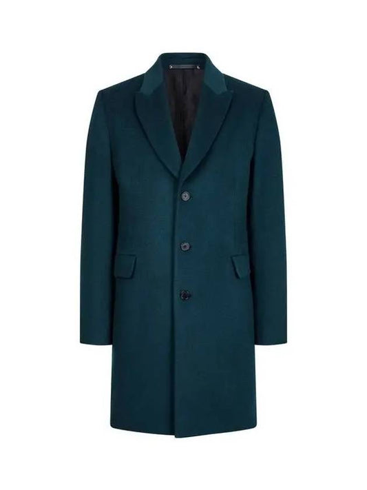 Peak Lapel Cashmere Single Coat Dark Green 270400 - PAUL SMITH - BALAAN 1