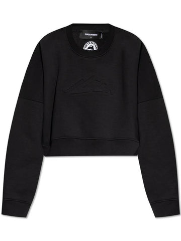 Dsquared2 Sweatshirt With Logo, Women's, Black - DSQUARED2 - BALAAN 1