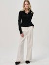Semi Wide Pintuck Cotton Pants_White - SORRY TOO MUCH LOVE - BALAAN 5