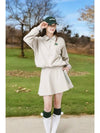 Windproof nylon long sleeve anorak BEIGE - MONBIRDIE GOLF - BALAAN 6