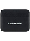 Cash Logo 2 Fold Card Wallet Black - BALENCIAGA - BALAAN 1