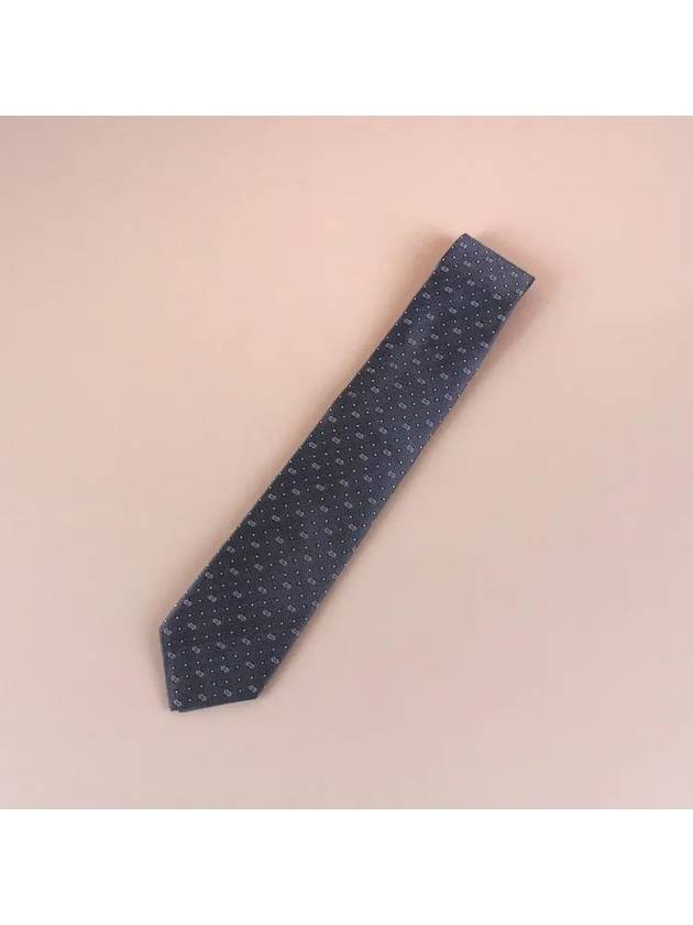 GG Dot Pattern Silk Tie Navy - GUCCI - BALAAN 4