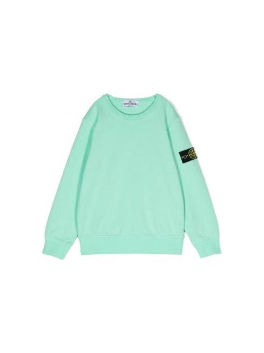 Kids Stone Island Pullover Sweatshirt 801661340 V0052 GREEN - STONE ISLAND - BALAAN 1