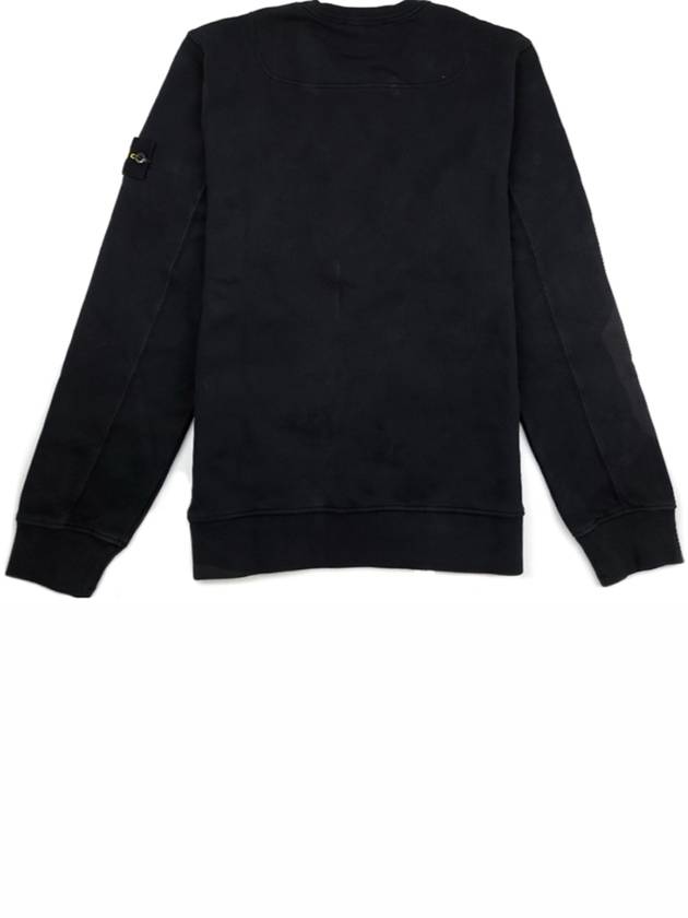 Compass Patch Crew Neck Sweatshirt Black - STONE ISLAND - BALAAN 3