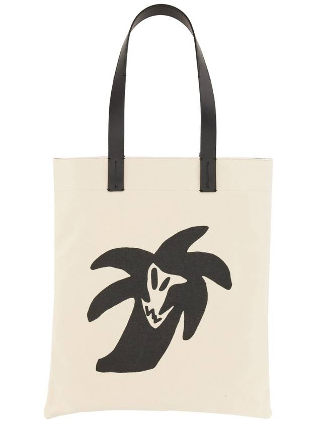 23 fw Cotton Canvas Shopping Bag PMNA068E23FAB0080410 B0040496603 - PALM ANGELS - BALAAN 3