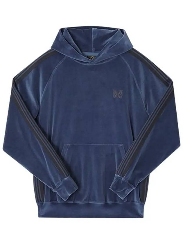 C/PE Velour Track Hood Smoke Blue - NEEDLES - BALAAN 5