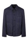 Workwear Cotton Silk Canvas Jacket Navy - DIOR - BALAAN 2