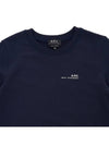 Item Logo Sweatshirt Navy - A.P.C. - BALAAN 4