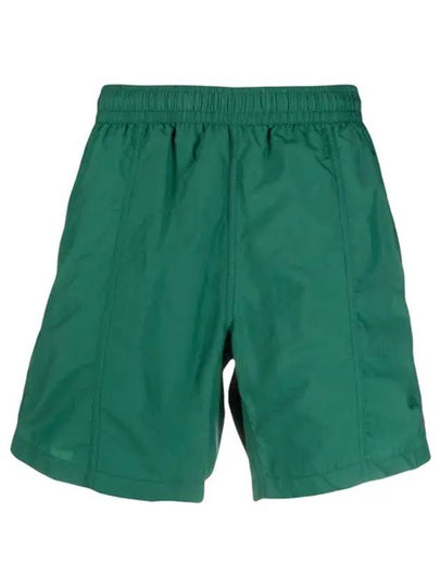 Men's Small Heart Logo Swim Shorts Green - AMI - BALAAN 2