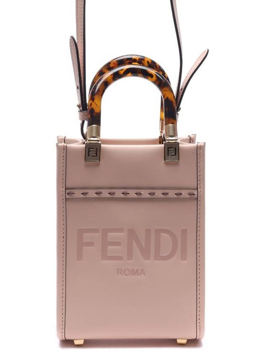 Sunshine Shopper Leather Mini Bag Pale Pink - FENDI - BALAAN 2