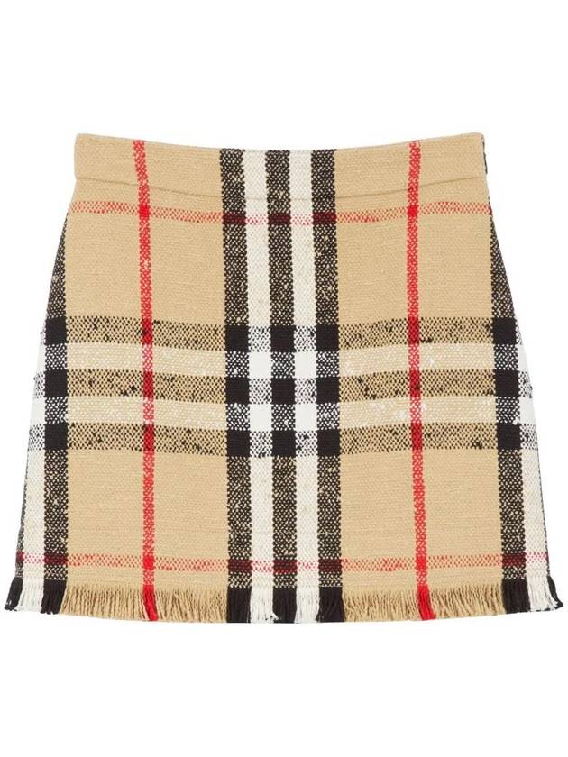 Vintage Check A-Line Skirt Beige - BURBERRY - BALAAN 1