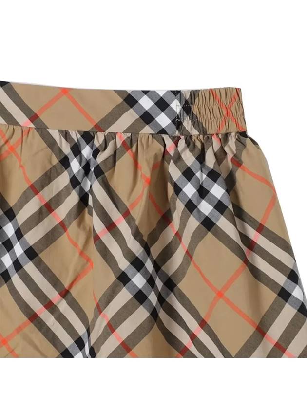 Kids Check Skirt Beige - BURBERRY - BALAAN 5