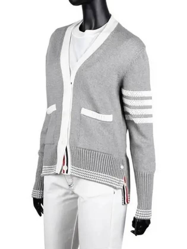 Barbie neck cardigan 271227 - THOM BROWNE - BALAAN 1