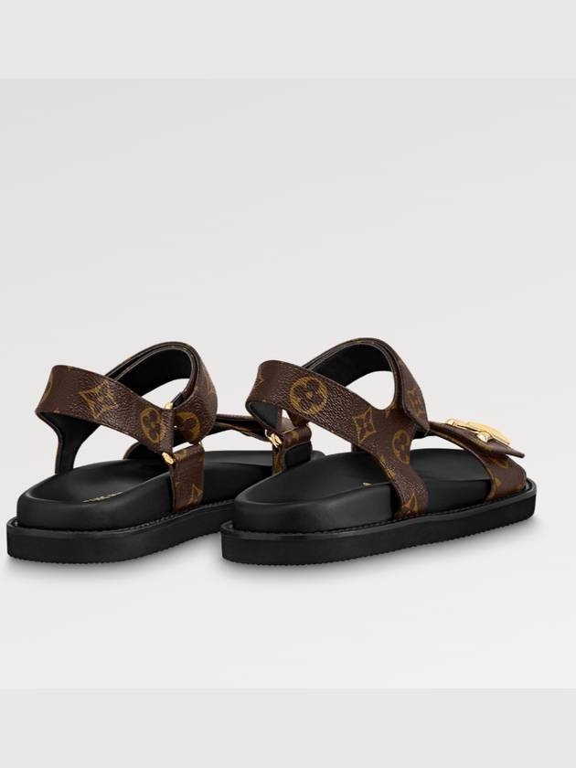 LV Sunset Comfort Flat Sandals Brown - LOUIS VUITTON - BALAAN 5