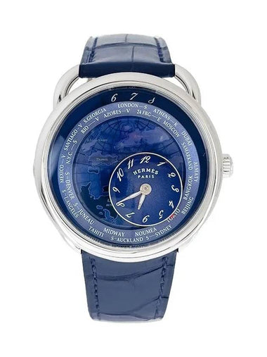 Asso Le Tent Voyage Large Model Steel Blue Dial 4HA0973 - HERMES - BALAAN 1