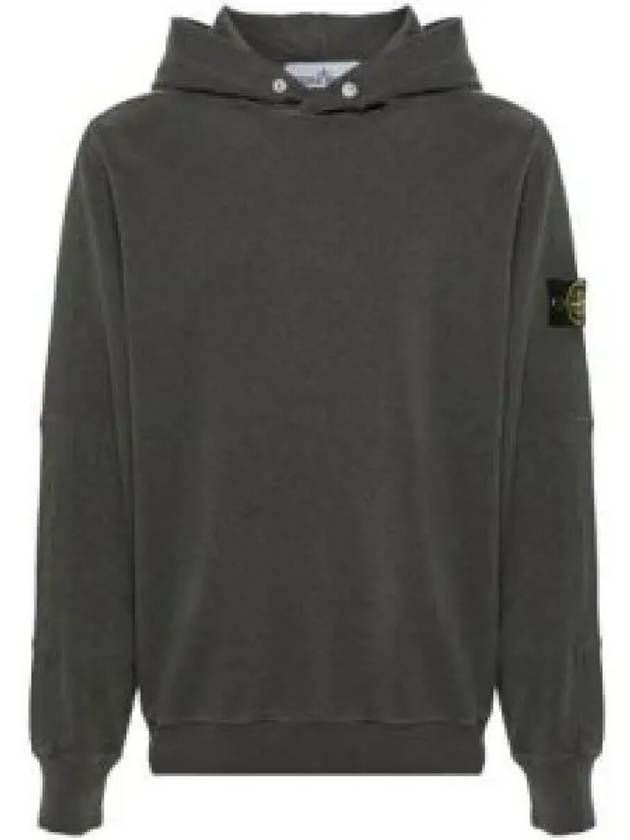 Compass Badge Cotton Hoodie Dark Grey - STONE ISLAND - BALAAN 2