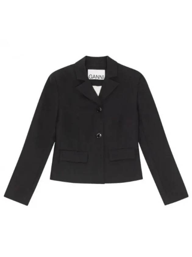 Lightweight Jacket Black - GANNI - BALAAN 2