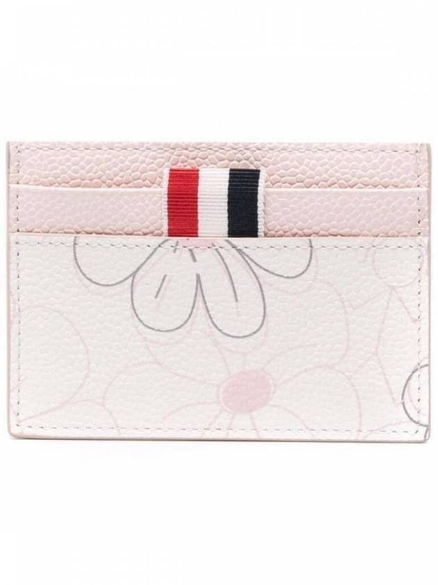 Floral leather card wallet MAW020L 07935 680 - THOM BROWNE - BALAAN 1