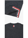 4 Bar Armband Classic Merino Wool Knit Top Dark Grey - THOM BROWNE - BALAAN 5