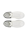 Oversized Leather Tab Low Top Sneakers White - ALEXANDER MCQUEEN - BALAAN 4