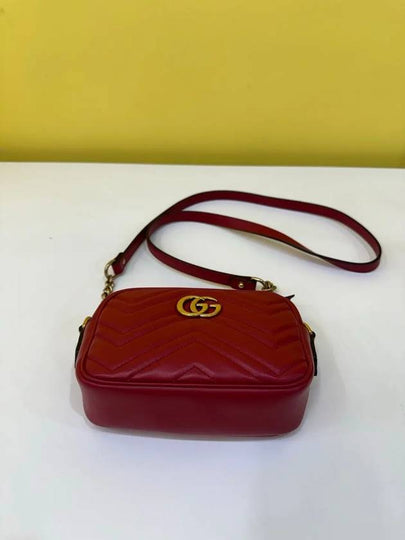 GG Marmont Matelasse Mini Cross Bag 448065 - GUCCI - BALAAN 2