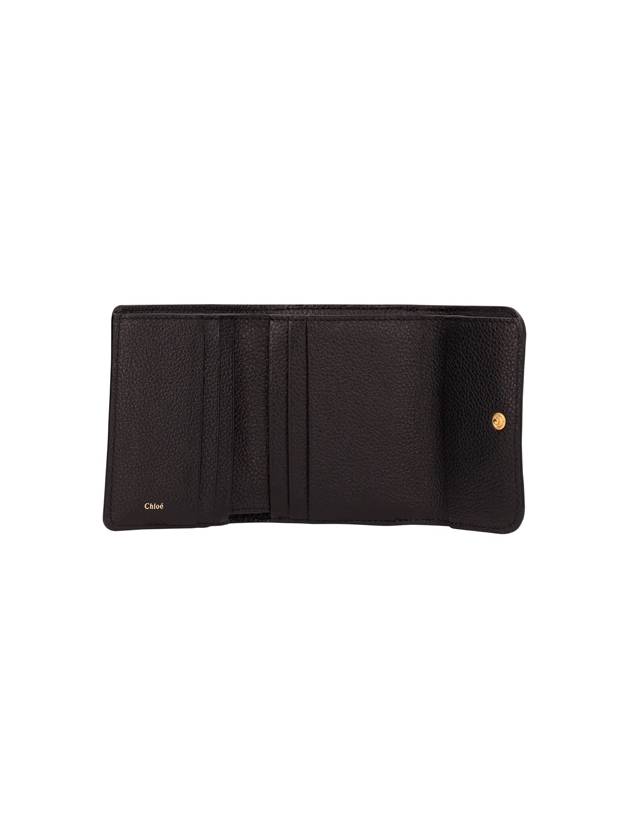 Women's Grain Leather Marcie Half Wallet Black - CHLOE - BALAAN 4