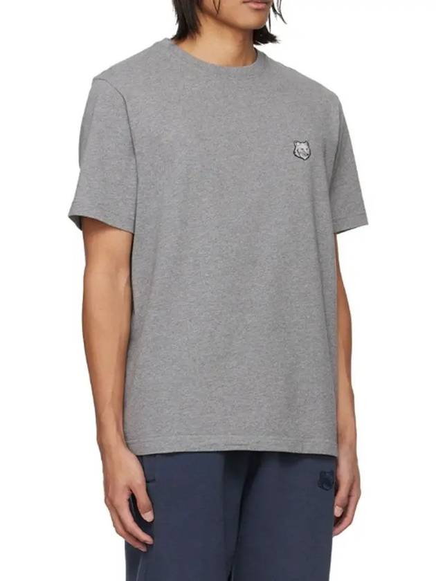 Bold Fox Head Patch Comfort Short Sleeve T-Shirt Grey - MAISON KITSUNE - BALAAN 5