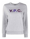 Logo Print Sweatshirt Grey - A.P.C. - BALAAN 2